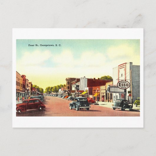 Uitzicht van Georgetown, South Carolina, Briefkaart (Voorkant)