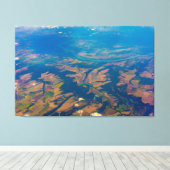 Uitzicht van geplatte grond voor schilderkunst van canvas afdruk (Insitu (Houten vloer))