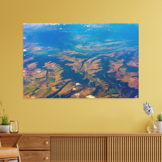 Uitzicht van geplatte grond voor schilderkunst van canvas afdruk (Insitu (Woonkamer))