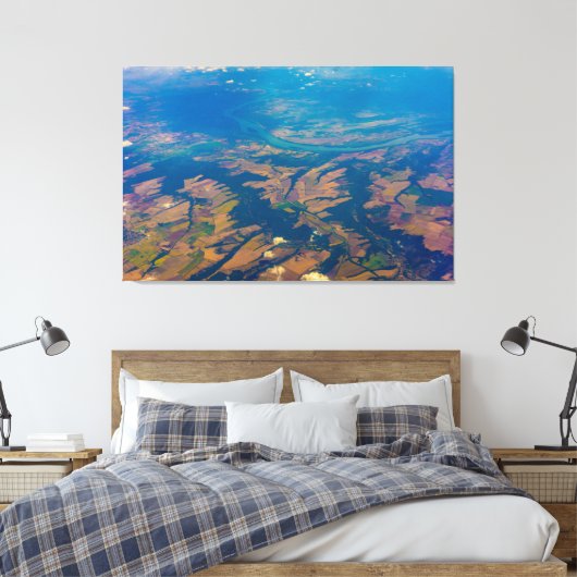Uitzicht van geplatte grond voor schilderkunst van canvas afdruk (Insitu (Slaapkamer))