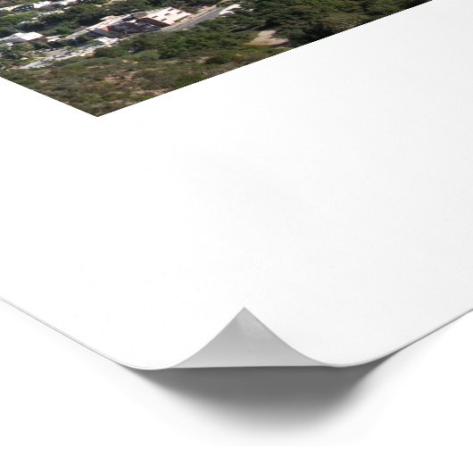 Uitzicht van Getty Center Poster (Hoek)