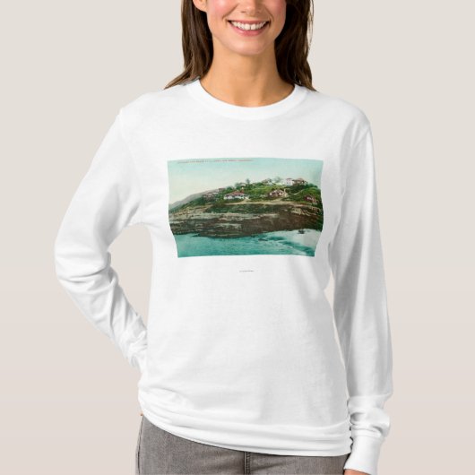 Uitzicht van gewassen en strand van de lucht te la t-shirt (Voorkant)