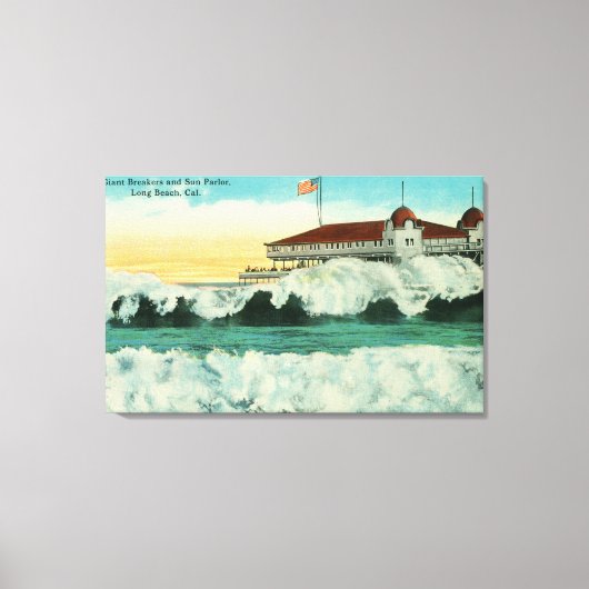 Uitzicht van Giant Breakers en de Sun Parlor Canvas Afdruk (Voorkant)