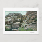 Uitzicht van Giant Rock Steps in Rockface Briefkaart (Voorkant)