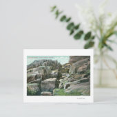 Uitzicht van Giant Rock Steps in Rockface Briefkaart (Staand voorkant)