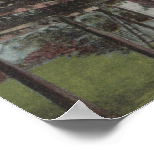 Uitzicht van gistdruiven poster (Hoek)