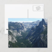 Uitzicht van Glacier Point in het Nationaal Park Y Briefkaart (Voorkant / Achterkant)