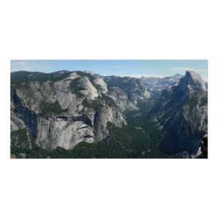 Uitzicht van Glacier Point in het Nationaal Park Y Perfect Poster