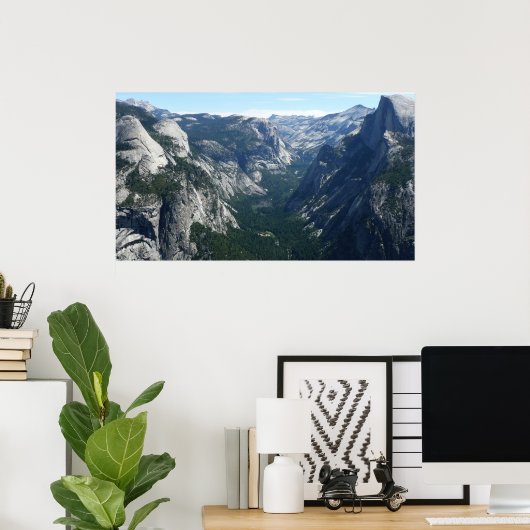 Uitzicht van Glacier Point in het Nationaal Park Y Poster (Thuiskantoor)