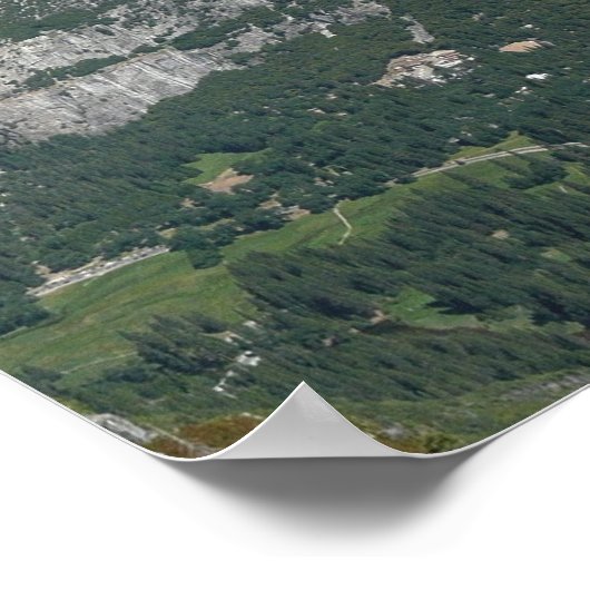 Uitzicht van Glacier Point in het Nationaal Park Y Poster (Hoek)