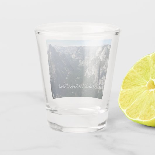 Uitzicht van Glacier Point in het Nationaal Park Y Shot Glas (Achterkant)