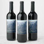 Uitzicht van Glacier Point in het Nationaal Park Y Wijn Etiket (Flessen)