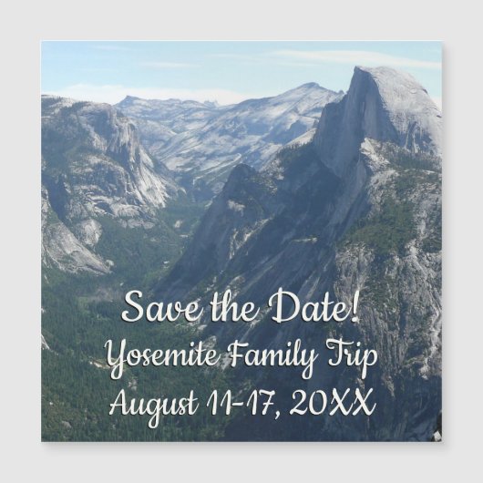 Uitzicht van Glacier Point in Yosemite Save the Da (Voorkant)