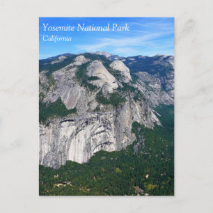 Uitzicht van Glacier Point, Yosemite, CA-Briefkaar Briefkaart