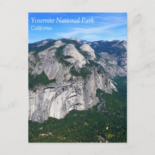 Uitzicht van Glacier Point, Yosemite, CA-Briefkaar Briefkaart (Voorkant)