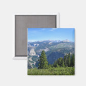 Uitzicht van Glacier Point, Yosemite, CA Magneet (Voorkant / Achterkant)