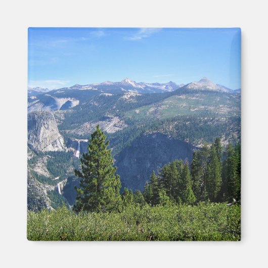 Uitzicht van Glacier Point, Yosemite, CA Magneet (Voorkant)