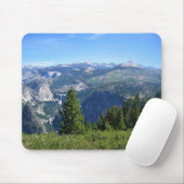 Uitzicht van Glacier Point, Yosemite, CA Muismat (Met muis)