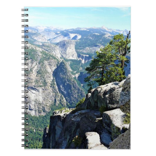 Uitzicht van Glacier Point, Yosemite, CA Notitieboek (Voorkant)