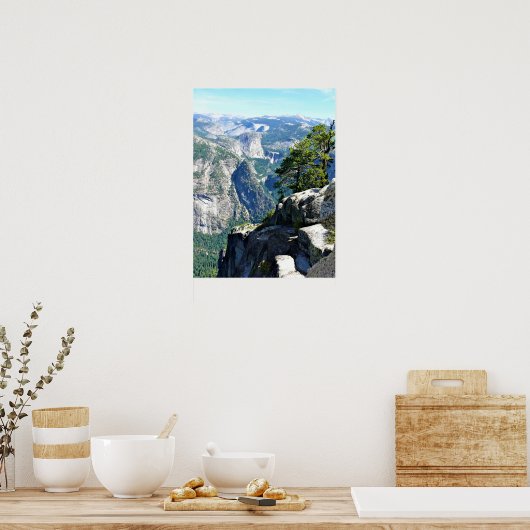 Uitzicht van Glacier Point, Yosemite, CA Poster (Keuken)
