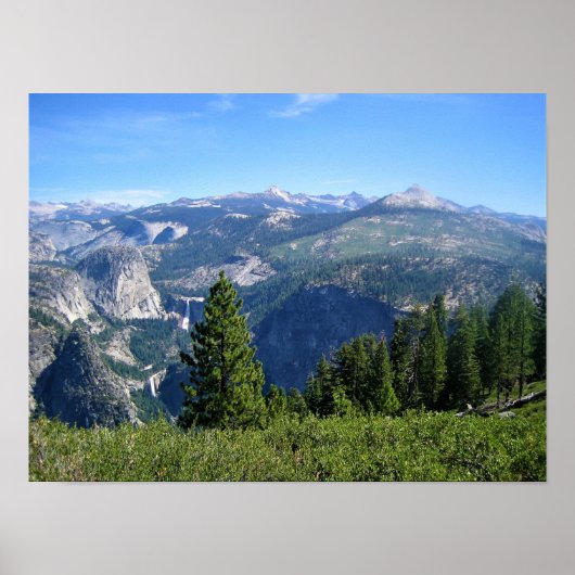 Uitzicht van Glacier Point, Yosemite, CA Poster (Voorkant)