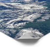 Uitzicht van Glacier Point, Yosemite, CA Poster (Hoek)