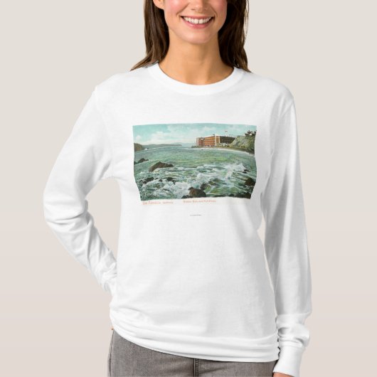 Uitzicht van Golden Gate en Fort Point T-shirt (Voorkant)