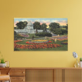 Uitzicht van Golden Gate Park & Conservatory Canvas Afdruk (Insitu (Woonkamer))