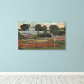 Uitzicht van Golden Gate Park & Conservatory Canvas Afdruk (Insitu (Houten vloer))