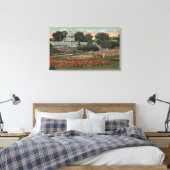 Uitzicht van Golden Gate Park & Conservatory Canvas Afdruk (Insitu (Slaapkamer))