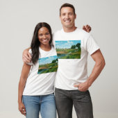 Uitzicht van Golfer Hitting Ball T-shirt (Unisex)