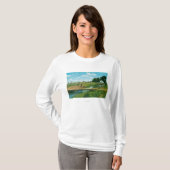 Uitzicht van Golfer Hitting Ball T-shirt (Voorkant volledig)