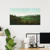 Uitzicht van Golfers Spelen bij Inverness Club Poster (Thuiskantoor)