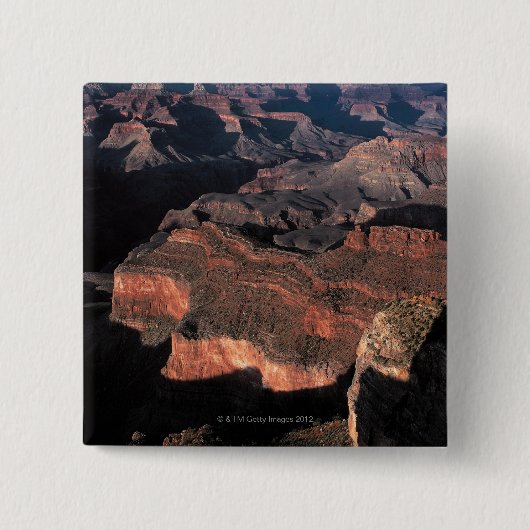 Uitzicht van Grand Canyon, Arizona Vierkante Button 5,1 Cm (Voorkant)