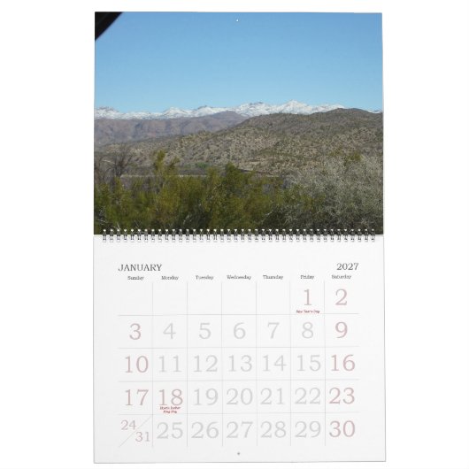 uitzicht van grand canyon kalender (Jan 2027)