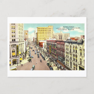 Uitzicht van Grand Rapids, Michigan, Briefkaart