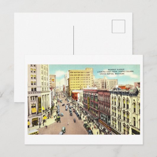  Uitzicht van Grand Rapids, Michigan, Briefkaart (Voorkant / Achterkant)