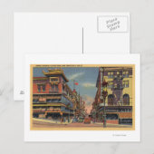 Uitzicht van Grant Avenue, Chinatown Briefkaart (Voorkant / Achterkant)