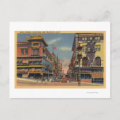 Uitzicht van Grant Avenue, Chinatown Briefkaart (Voorkant)