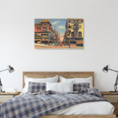 Uitzicht van Grant Avenue, Chinatown Canvas Afdruk (Insitu (Slaapkamer))