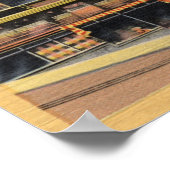 Uitzicht van Grant Avenue, Chinatown Poster (Hoek)