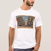 Uitzicht van Grant Avenue, Chinatown T-shirt (Voorkant)