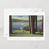 Uitzicht van Grassy Shore & Lake Briefkaart (Voorkant / Achterkant)