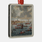 Uitzicht van Gravesend met troepen Metalen Ornament (Rechts)