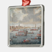 Uitzicht van Gravesend met troepen Metalen Ornament (Links)