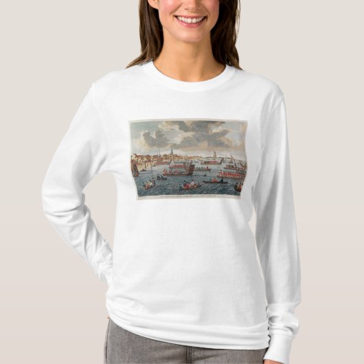 Uitzicht van Gravesend met troepen T-shirt (Voorkant)