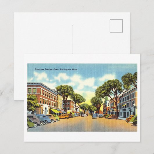  Uitzicht van Great Barrington, Massachusetts, Briefkaart (Voorkant / Achterkant)