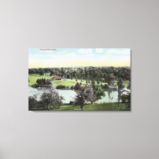 Uitzicht van Green Hill Park Canvas Afdruk (Voorkant)