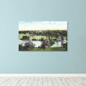 Uitzicht van Green Hill Park Canvas Afdruk (Insitu (Houten vloer))