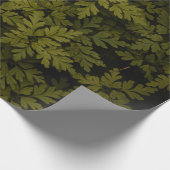 Uitzicht van groen bladgroen plant cadeaupapier (Hoek)